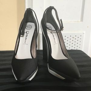 Jeffrey Campbell Power-Cut Ankle Strap Platform